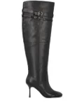 PINKO leather knee-length boots - Black