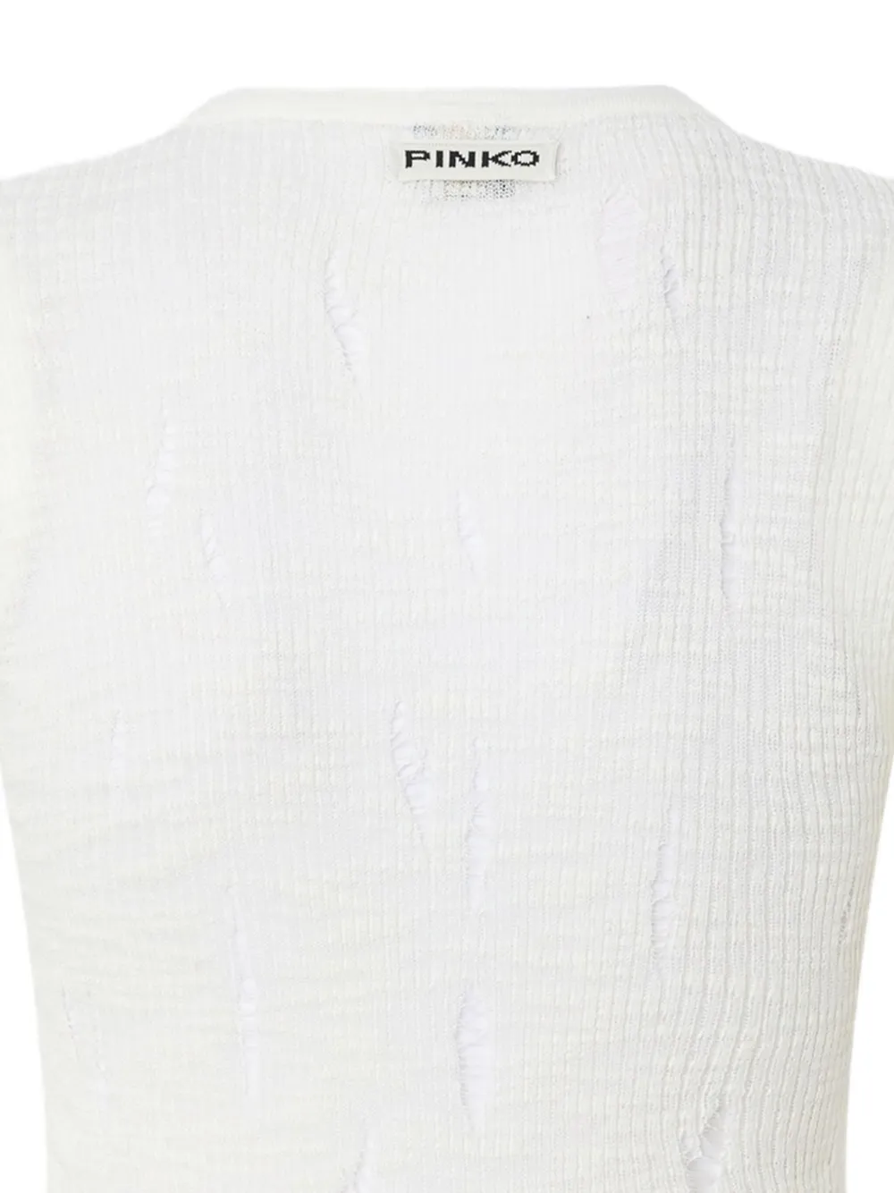 PINKO Ribgebreide top Wit