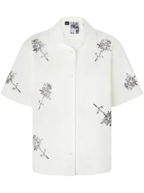 PINKO floral-print shirt