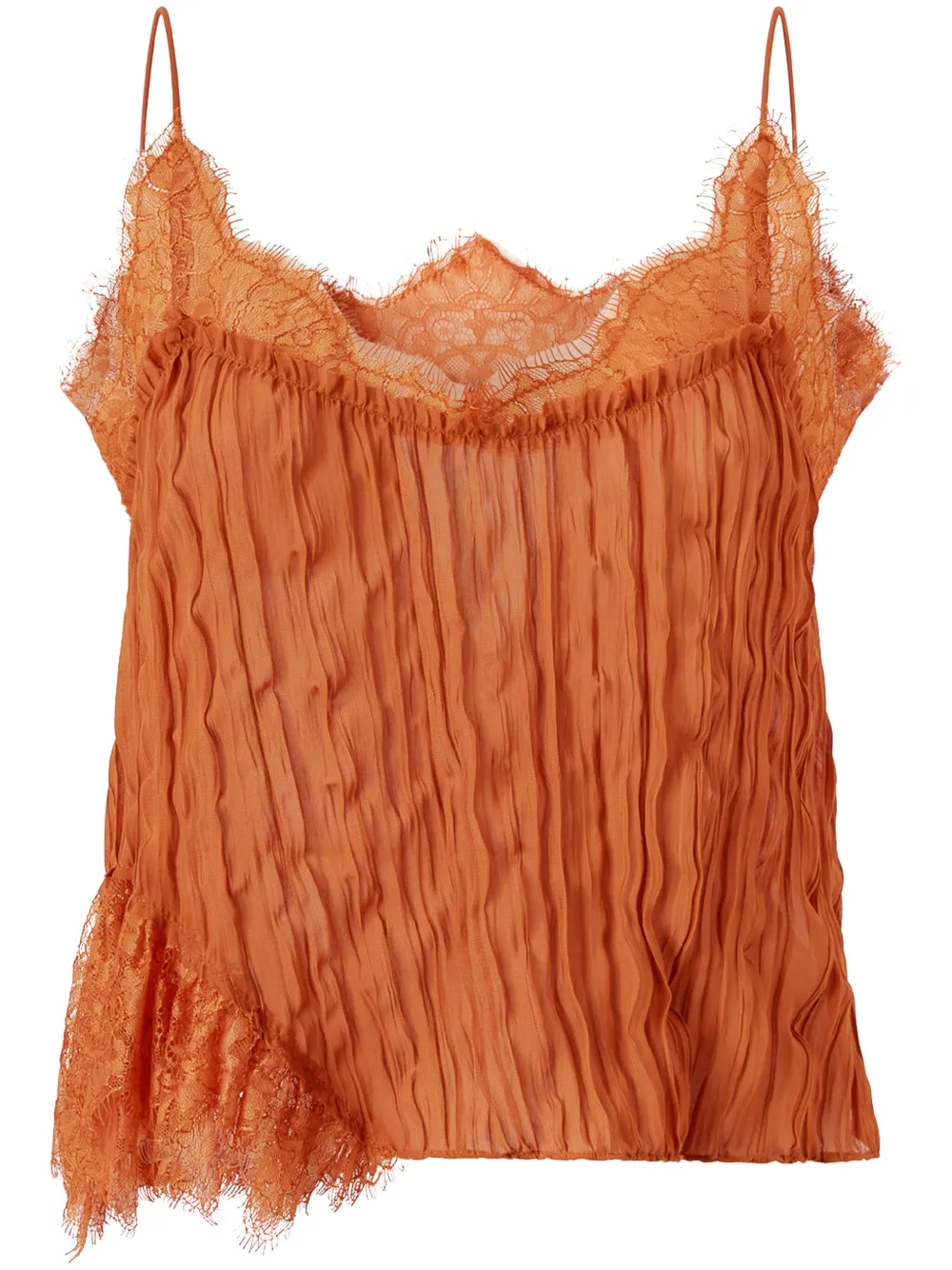 lace-detailed blouse