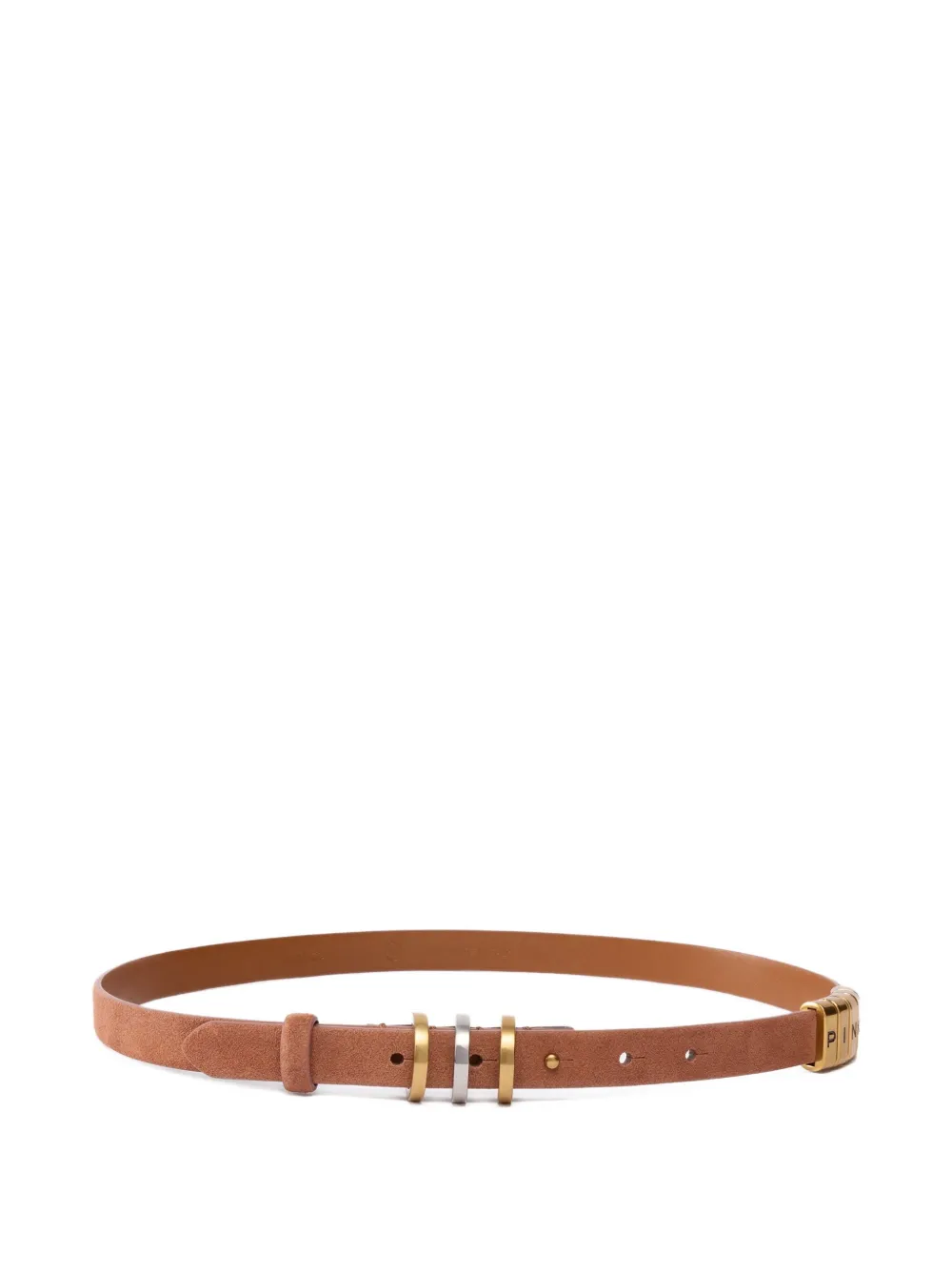 PINKO Leren riem Bruin