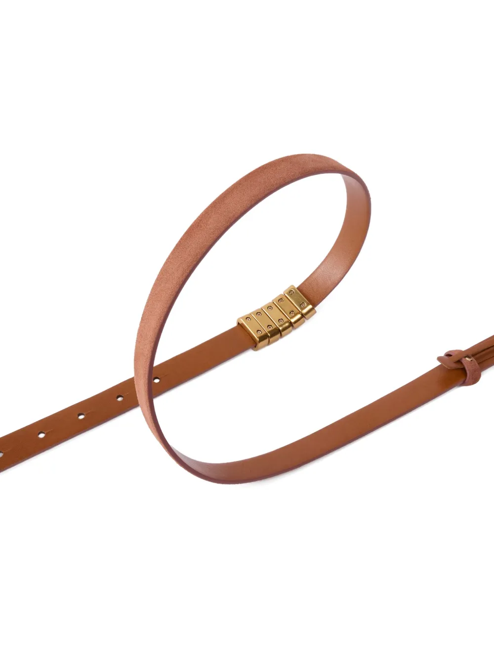 PINKO Leren riem Bruin
