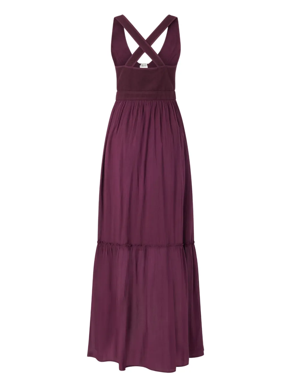 PINKO cross-back sleeveless maxi dress Rood