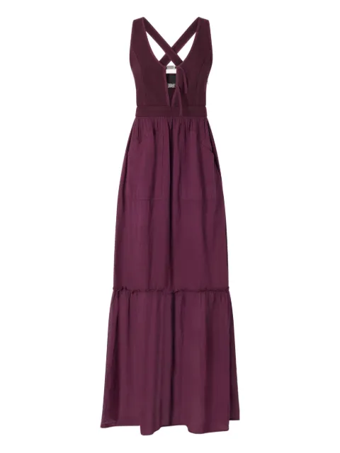PINKO cross-back sleeveless maxi dress