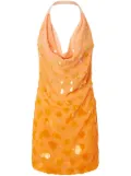 PINKO sequinned mini dress - Orange