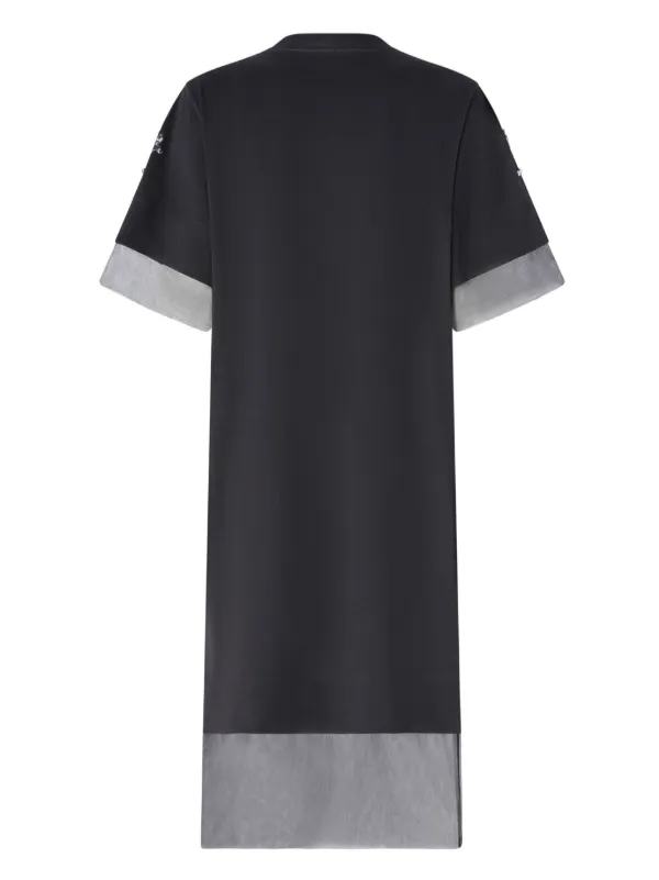 トップス PINKO PINKO Mesh Panel T-shirt Dress | Black | FARFETCH