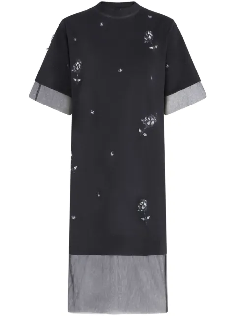 PINKO mesh panel T-shirt dress