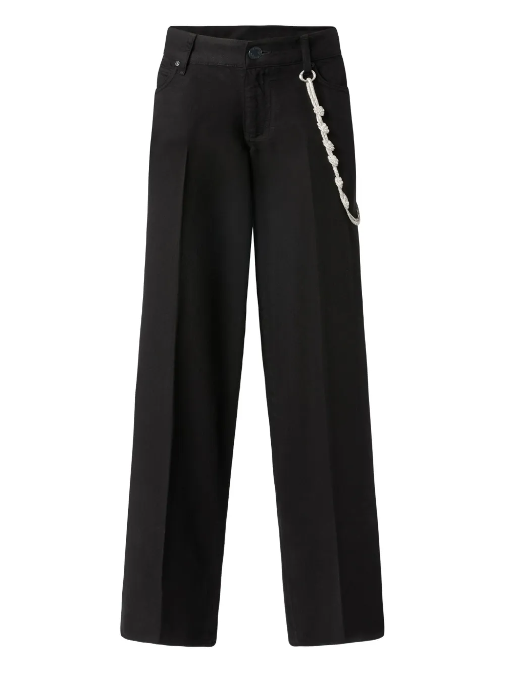 PINKO Broek met kettingdetail Zwart