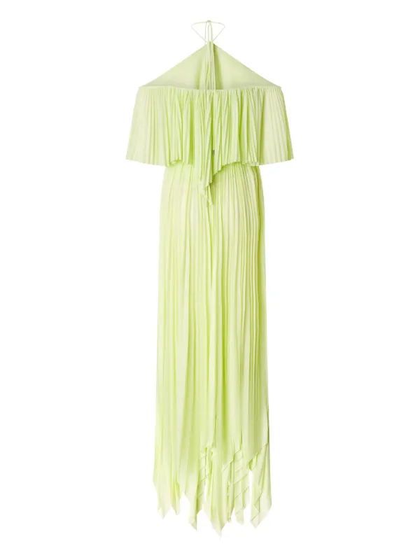 ワンピース PINKO Woman Dress Green 104848A2GY X26 Open-shoulder long dress with bead embroidery PINKO → Shop