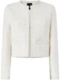 PINKO cropped jacket - White