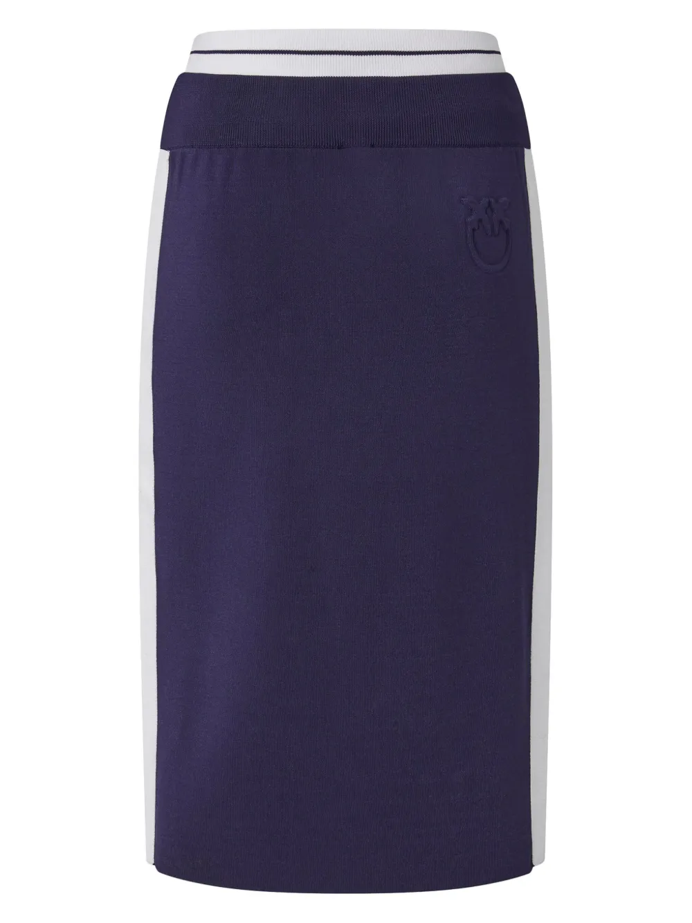 PINKO Midi-rok met logoband - Blauw