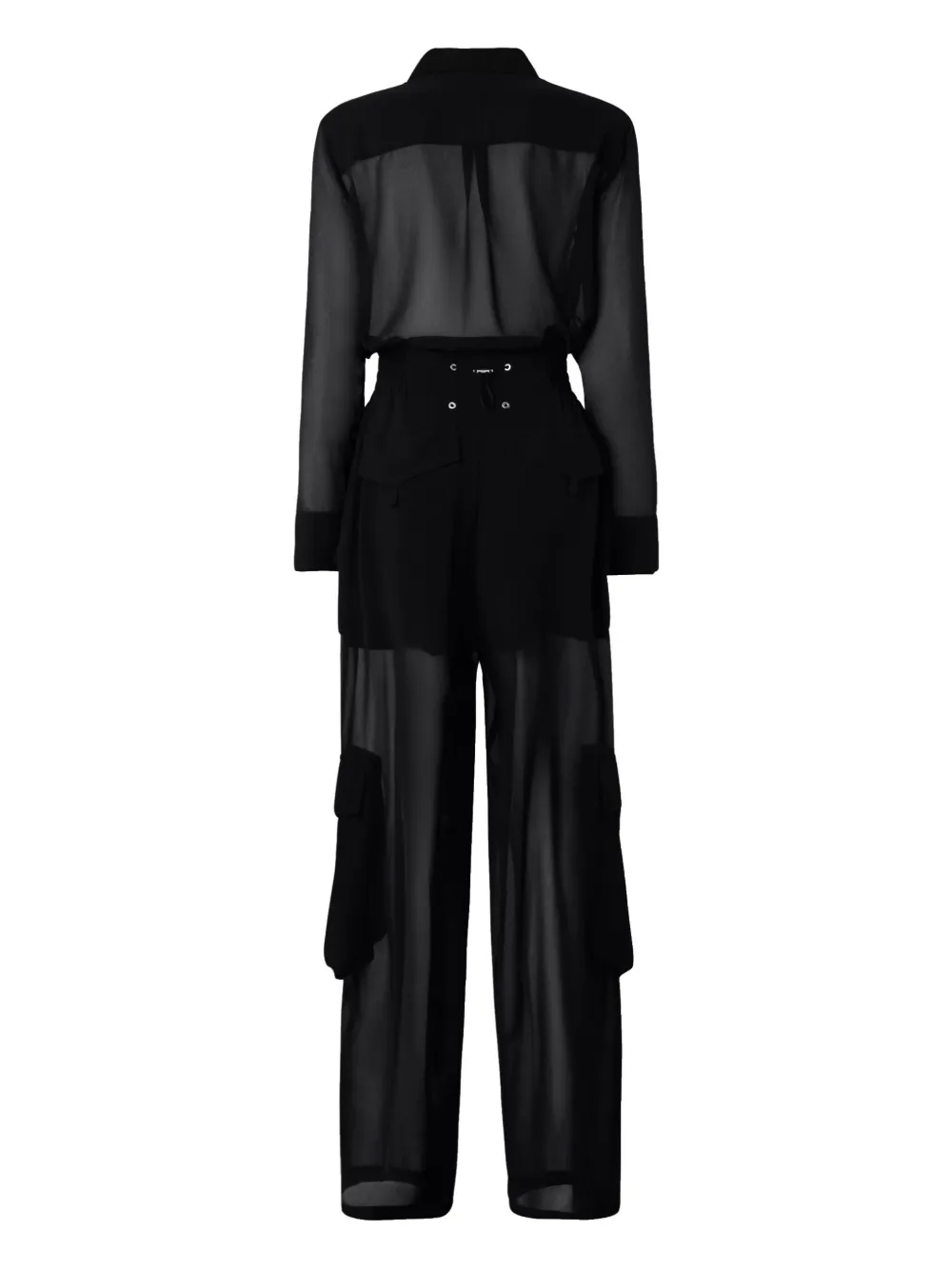 PINKO Cargo jumpsuit - Zwart