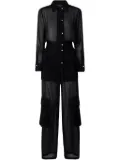 PINKO cargo jumpsuit - Black