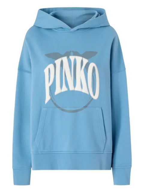 PINKO logo-print hoodie