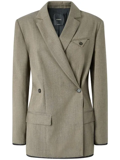 PINKO mélange-effect blazer