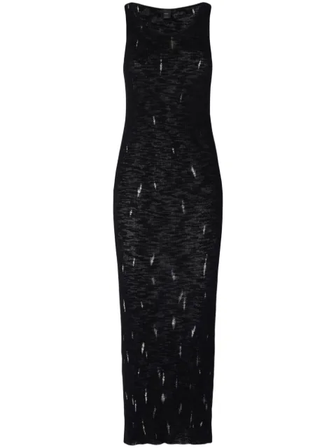 PINKO Vestido midi com efeito destroyed