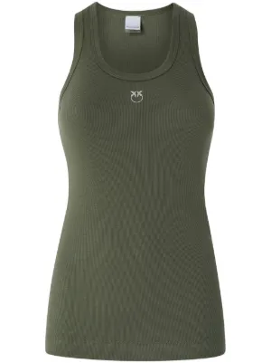 ベスト・ジレ PINKO Women Vests 104071A206S1A Green Pinko Green Gagny Vest - Green - Women | 104071A206S1A