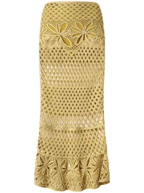 PINKO falda tejida de crochet