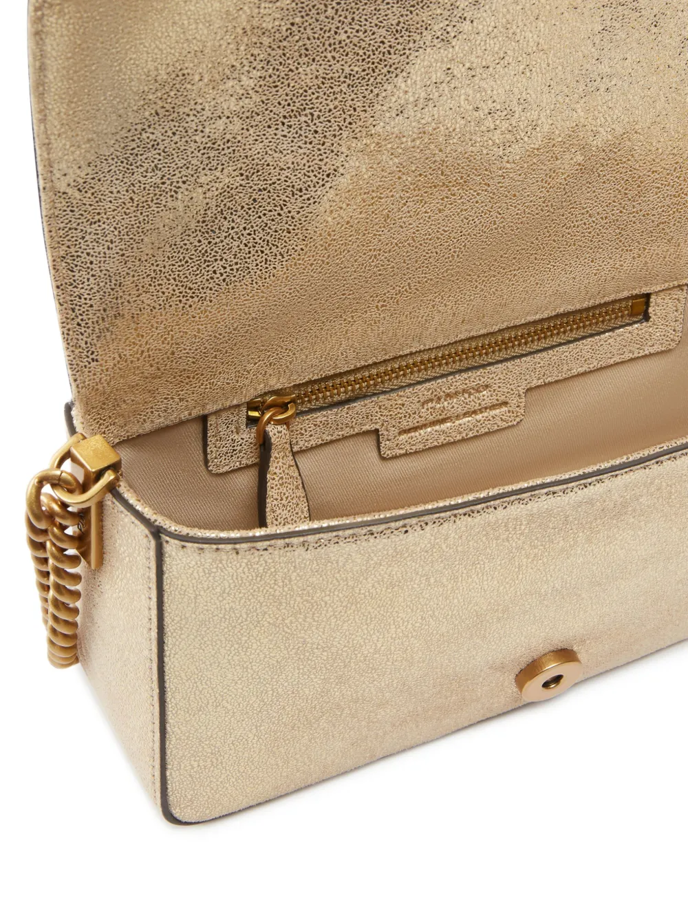 PINKO Mini Love schoudertas Goud