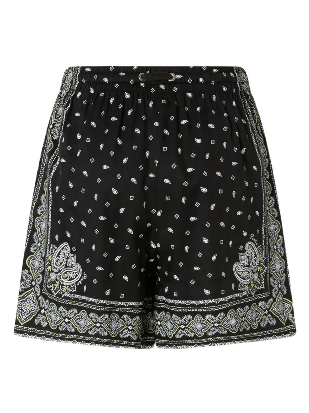 PINKO Shorts met paisley-print - Zwart