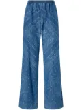 PINKO bandana-print jeans - Blue