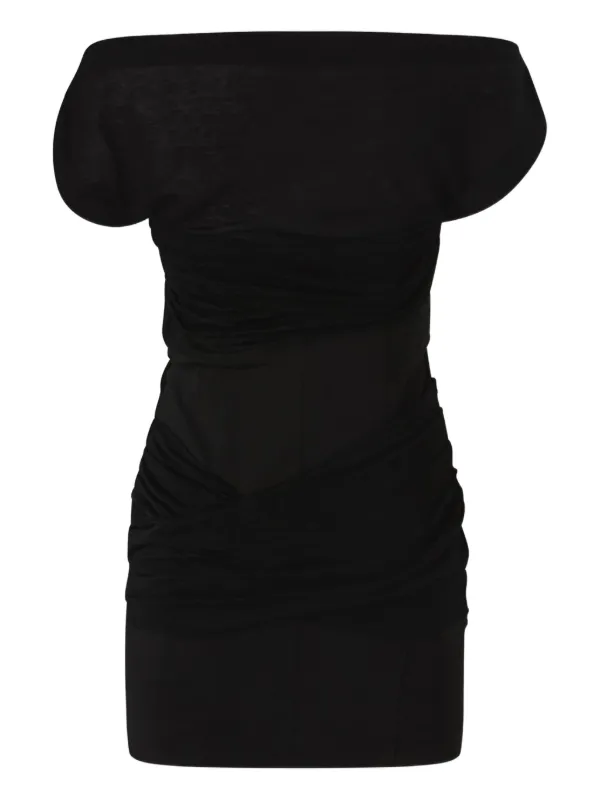 PINKO off-shoulder Mini Dress | Black | FARFETCH