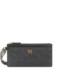 PINKO embossed textured wallet - Black