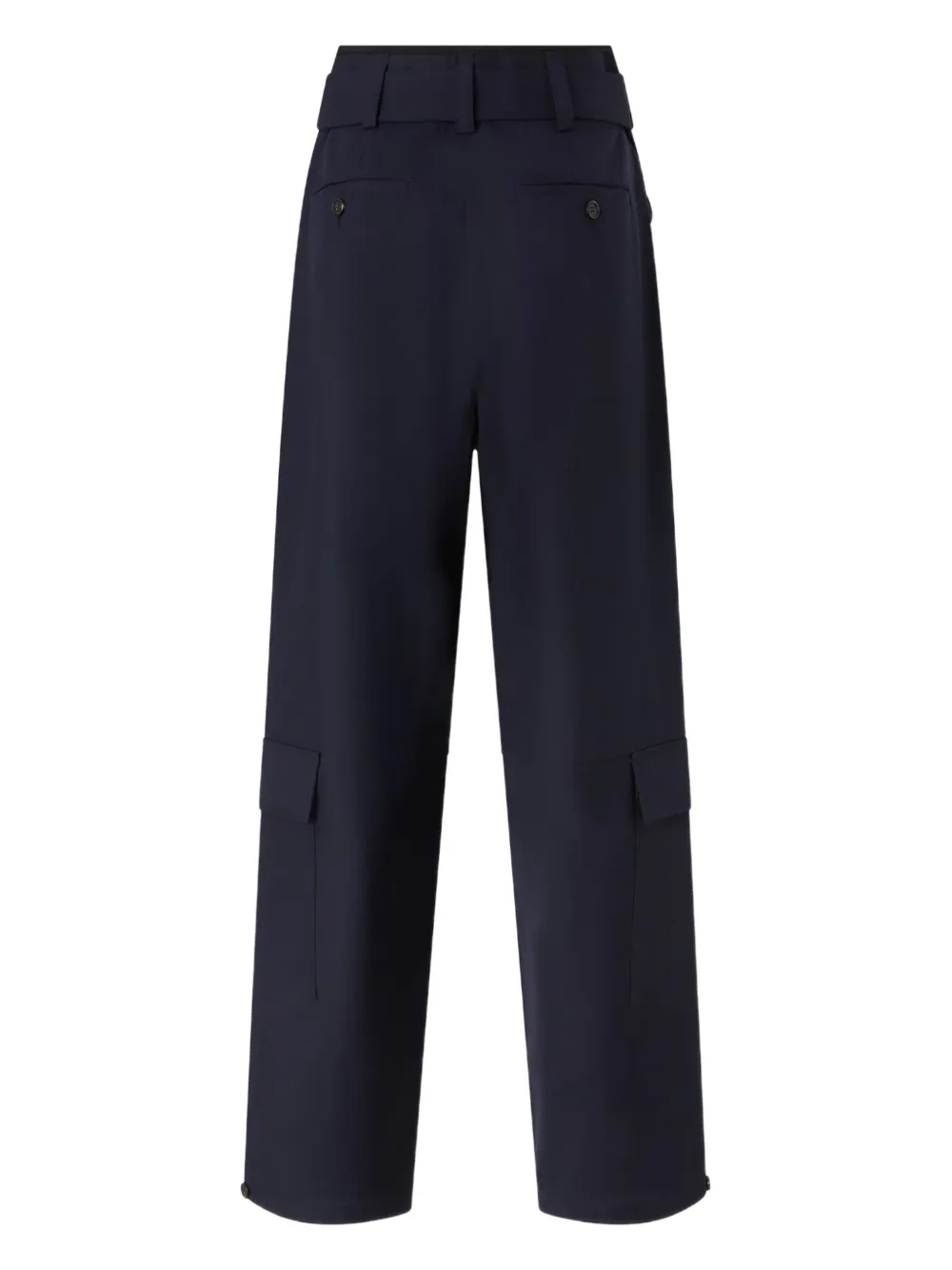 PINKO belted straight trousers - Blauw