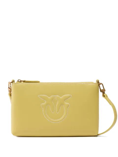 PINKO logo-embossed clutch bag