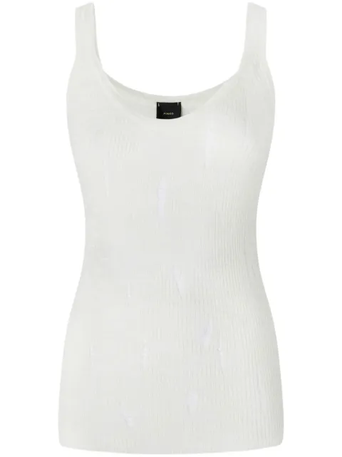 PINKO ripped tank top 