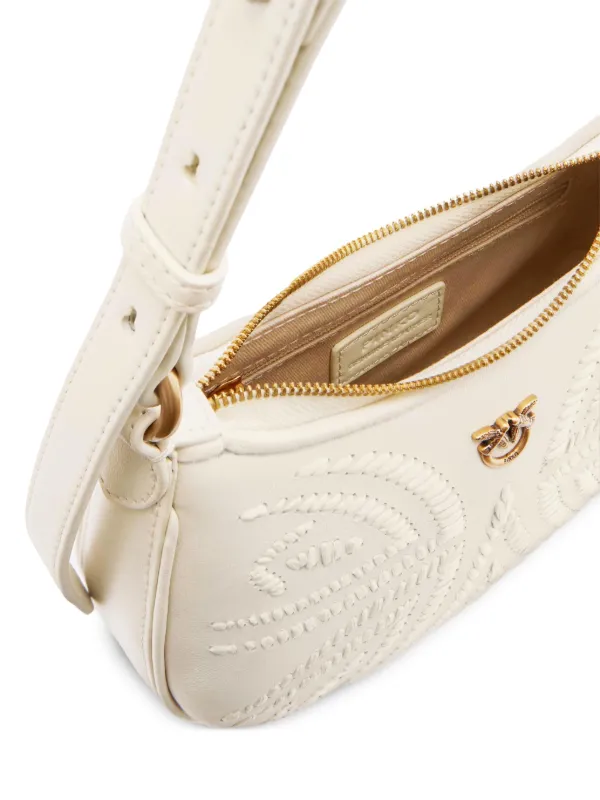 PINKO Half Moon Shoulder Bag | White | FARFETCH