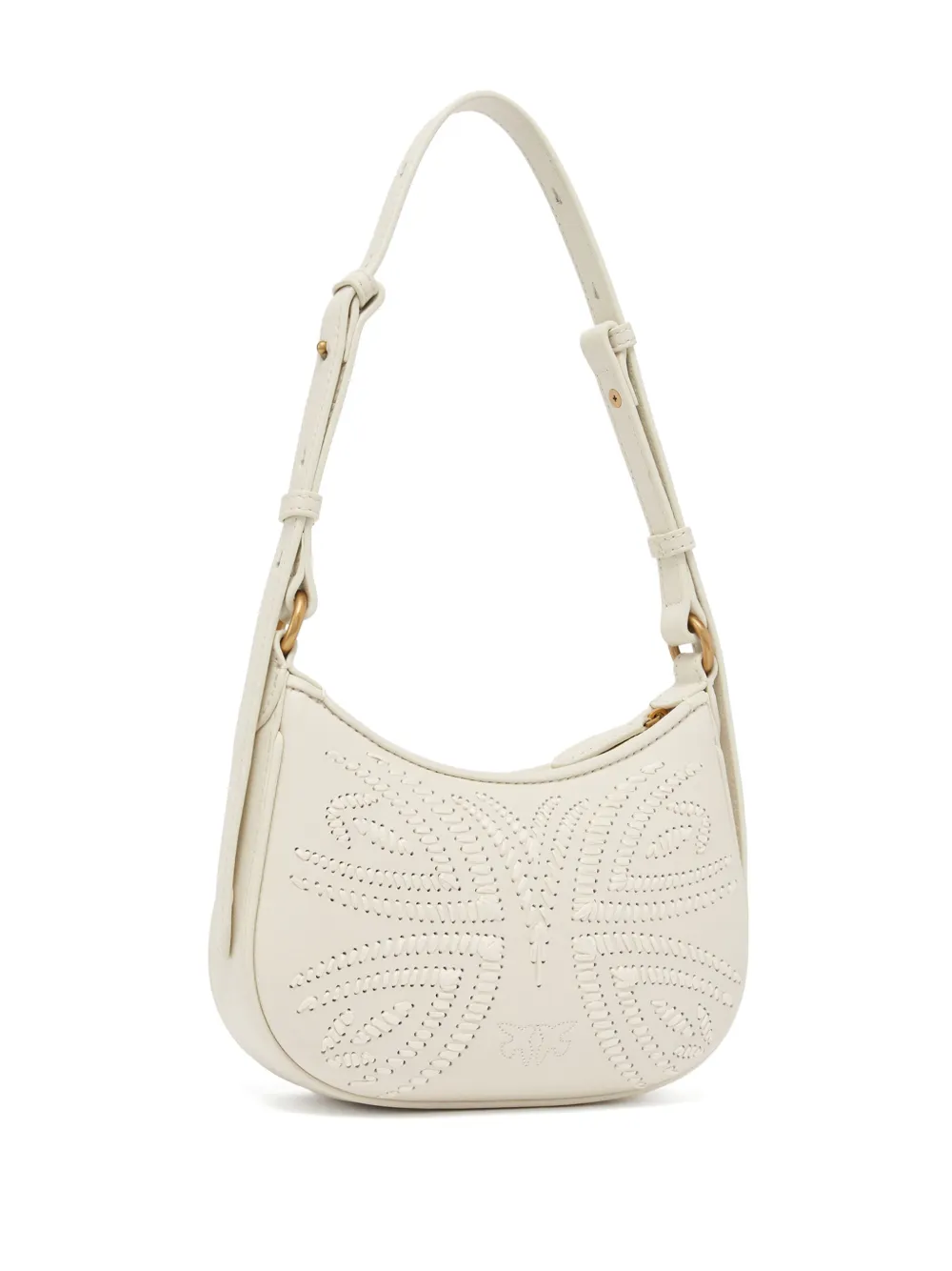 PINKO Half Moon schoudertas - Wit