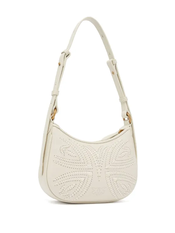 PINKO Half Moon Shoulder Bag | White | FARFETCH