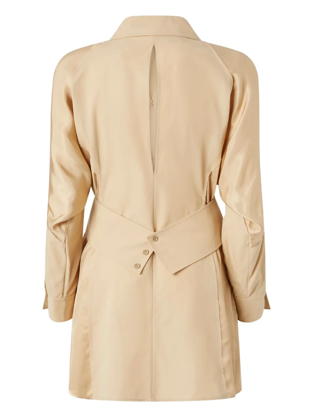 PINKO cotton belted shirt dress - Beige