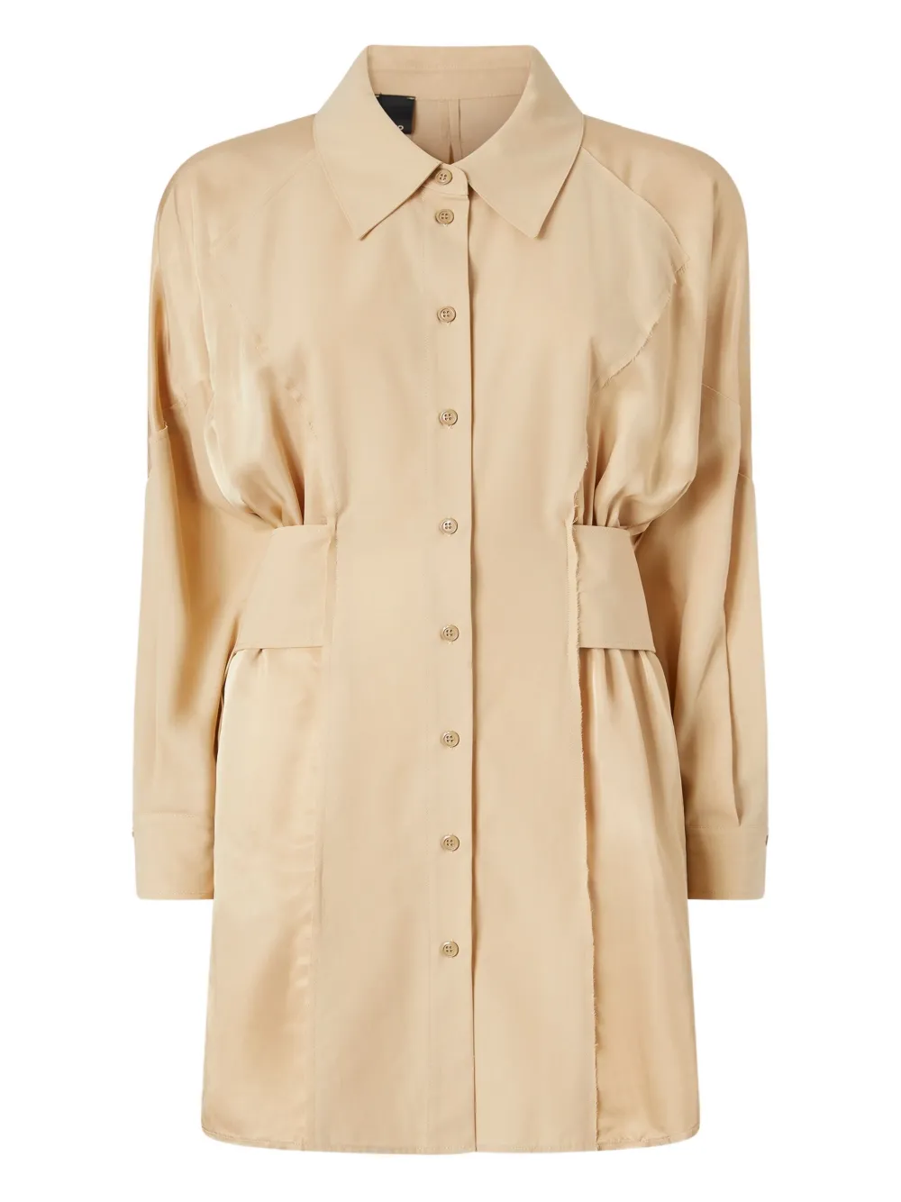 cotton belted shirt dress