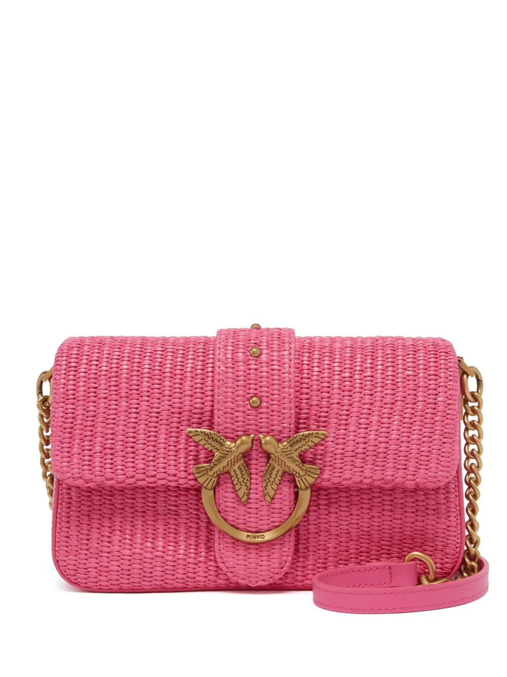 PINKO Love One crossbodytas Roze