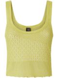 PINKO crochet-knit top - Green