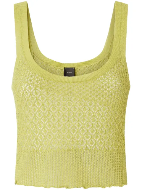 PINKO crochet-knit top