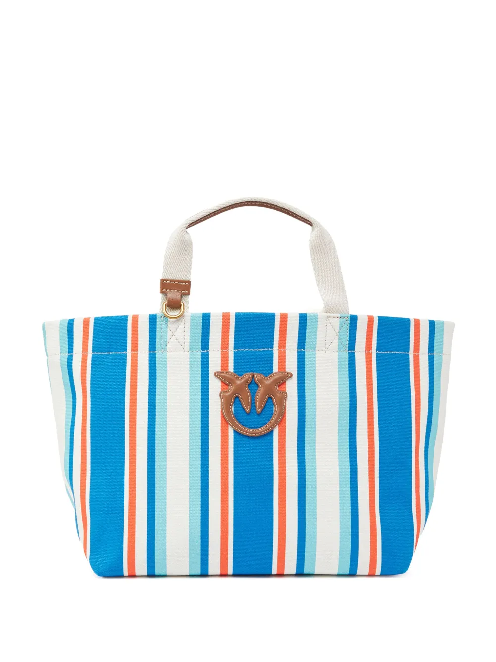 striped tote bag