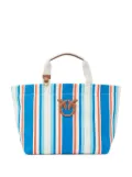 PINKO striped tote bag - Blue