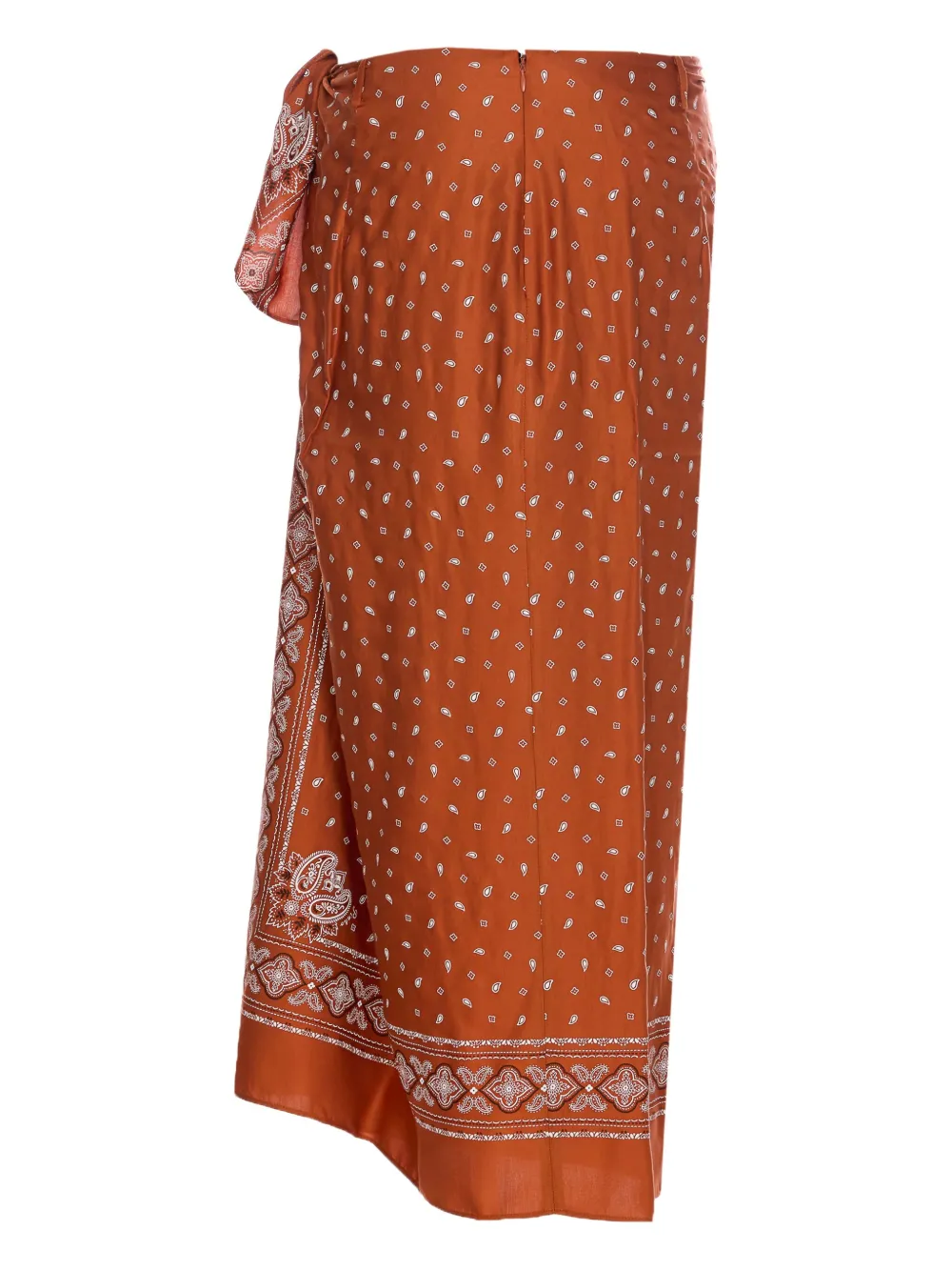 PINKO Rok met bandanaprint - Oranje