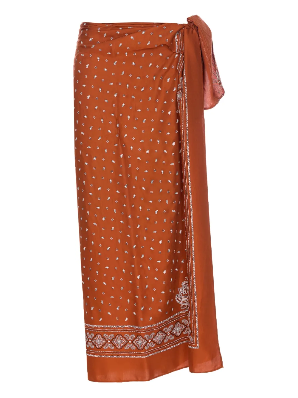 PINKO Rok met bandanaprint Oranje
