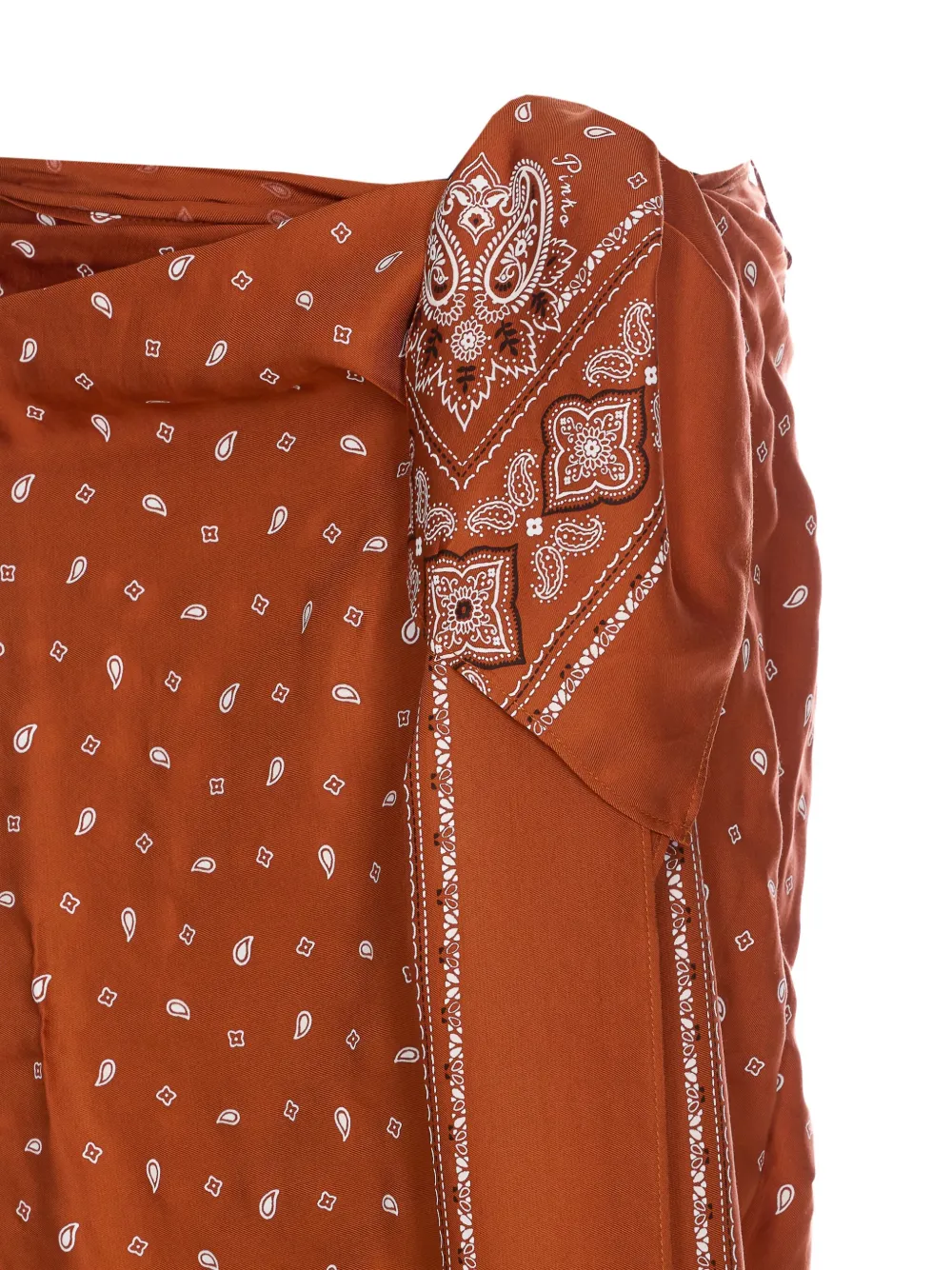 PINKO Rok met bandanaprint Oranje