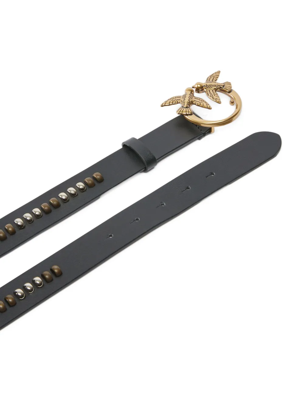 PINKO Riem met studs Zwart
