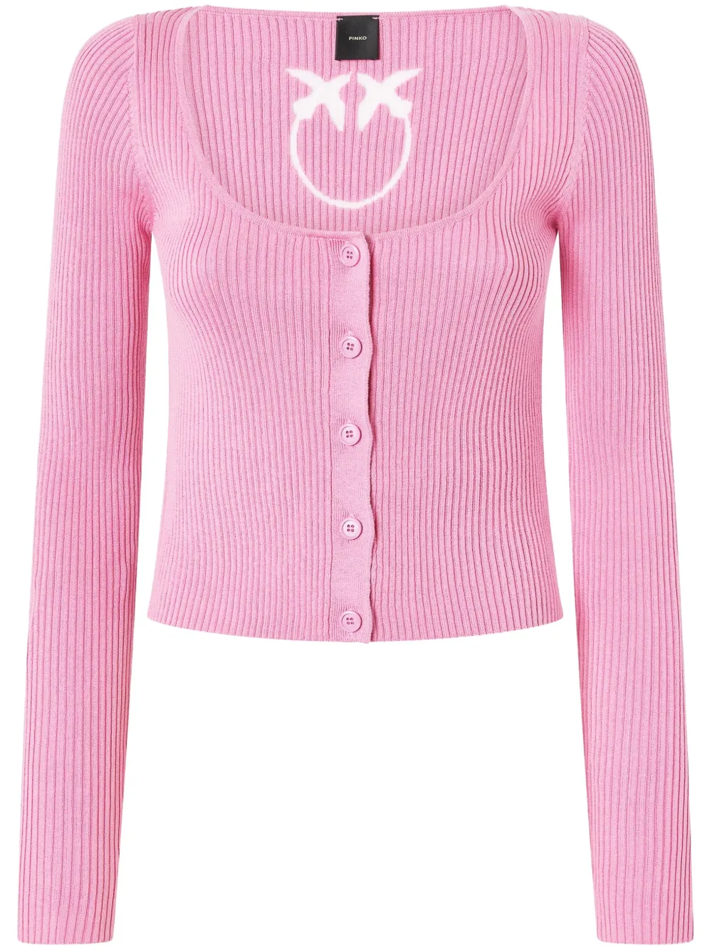 ribbed cropped cardigan