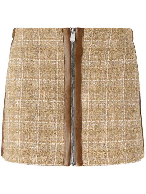 PINKO checked mini skirt