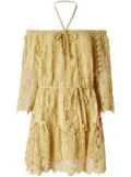 PINKO lace mini dress - Yellow