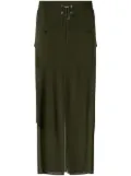 PINKO cargo straight skirt - Green