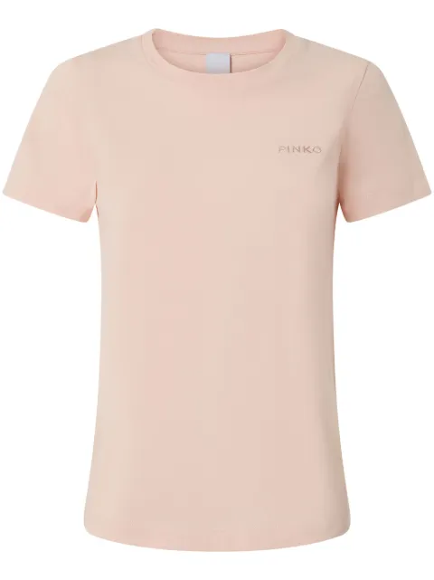 PINKO playera con logo bordado