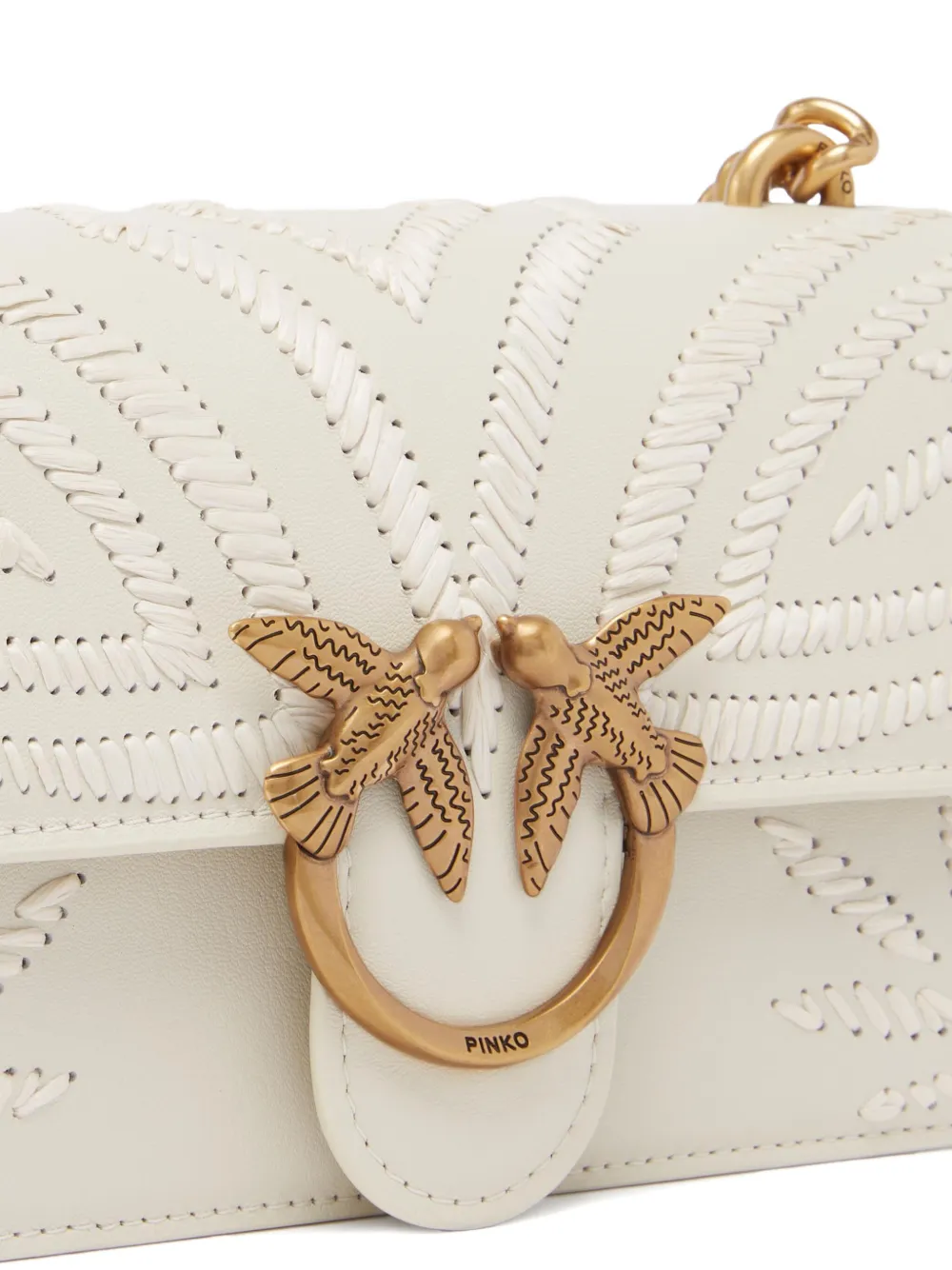 PINKO Love One crossbodytas Wit